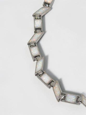 Zonder minimumprijs - Armband Zilver Opaal, Nieuw