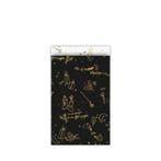 25x Cadeauzakje Zwart wit goud Sing a Long Sinterklaas 12..., Ophalen of Verzenden, Nieuw, Cadeauzakje