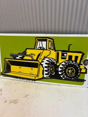 Tonka Mighty Loader – Emaille Reclamebord – Bulldozer –
