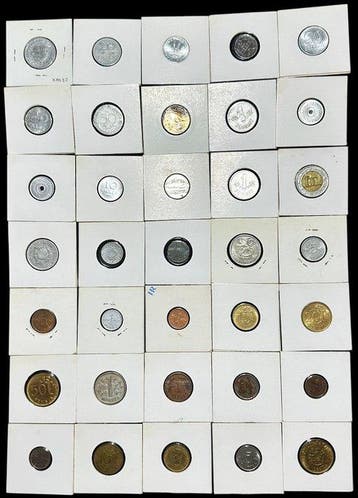 Finland, Hongarije. 38 Coins | Post-WWI Fillér, Aluminium