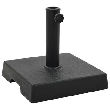 vidaXL Parasolvoet vierkant 8 kg polyresin zwart, Verzenden, Nieuw