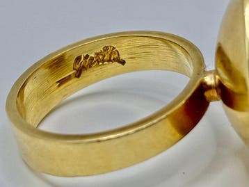 Ring - 18 karaat Geel goud - 0.00ct. tw., Nieuw