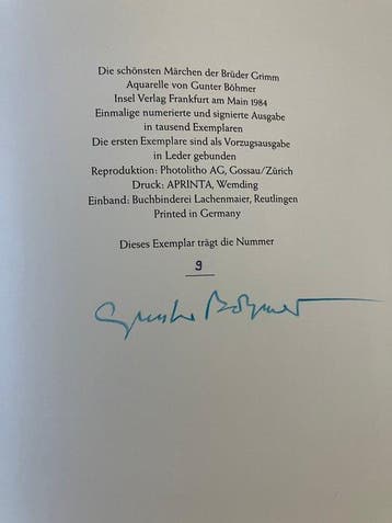 Aquarelle von Gunter Böhmer - Die schönsten Märchen der