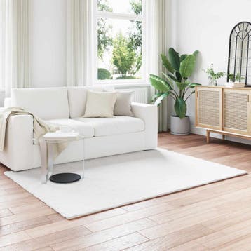 vidaXL Antislip vloerkleed van imitatie konijnenbont OLITE, Verzenden, Nieuw