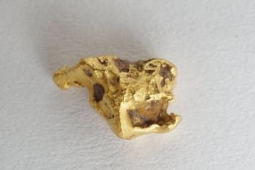 Goud Goudnugget uit Frans-Guyana of Suriname, 0,646 gram-, Verzamelen