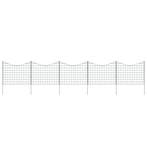 vidaXL Schuttingset hol gebogen 77,5x64 cm groen, Verzenden, Nieuw