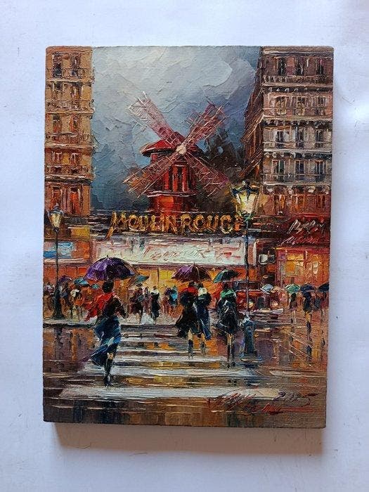 Knysh Tanya (1965), after Eduard Cortes - Moulin Rouge, Antiquités & Art, Art | Peinture | Classique