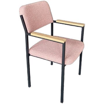 NOGA Design Eetkamerstoel Levi Roze/zwart - Ongebruikt, Verzenden