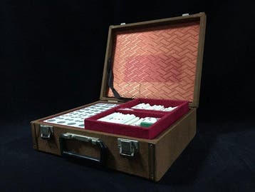 Japanese - Statue, Vintage Japanese Mahjong Game Set with