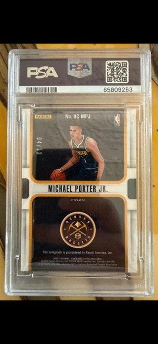 2018/19 Panini Contenders Michael Porter Jr. Gesigneerde, Nieuw
