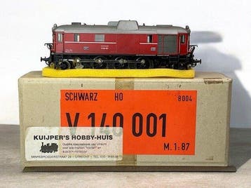 Schwarz H0 - 8004 - Diesellocomotief (1) - V 140 001 - DB