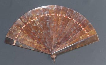 Handwaaier - handventilator - schildpadpatroon - Antieke, Antiek en Kunst