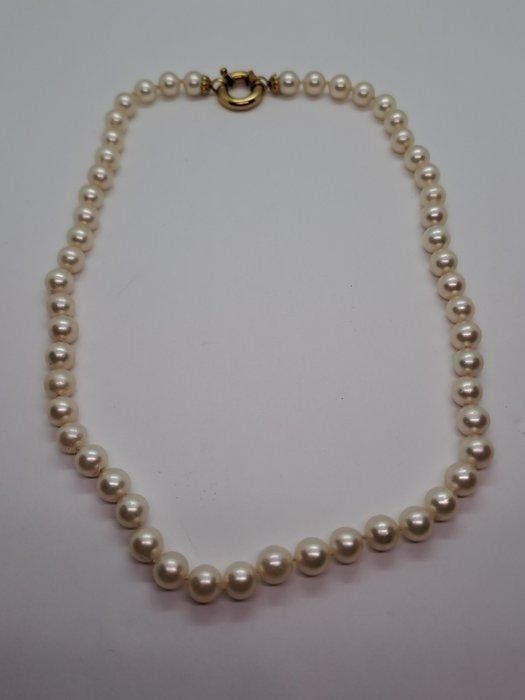 Collier - 18 carats Or jaune Perle, Bijoux, Sacs & Beauté, Colliers