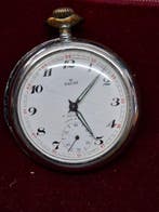 Zakhorloge Ancre fraai achterdeksel met trein - 1950-1959, Handtassen en Accessoires, Horloges | Heren, Nieuw