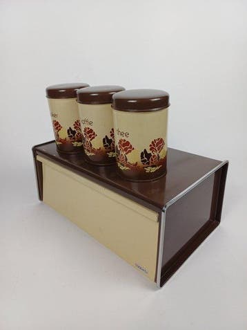 Brabantia - Blikken doos (4) - Broodtrommel + 3