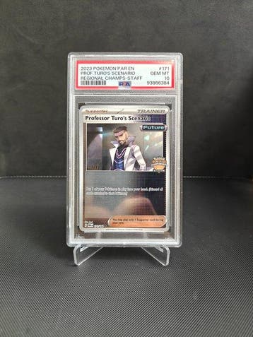 Pokémon - 1 Graded card - Professor Turo 171 Tampon Staff,, Nieuw