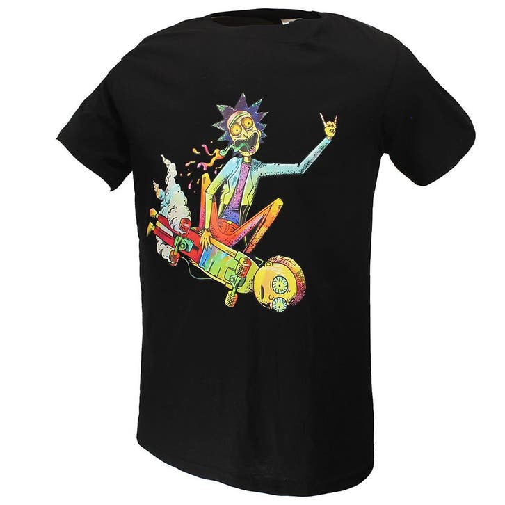 Rick and Morty Acid Skateboard Steez T-Shirt, Kleding | Heren, T-shirts
