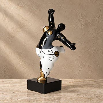 Figurine - Beeldje - Pop Art Lady - Hars, Marmer - Résine,