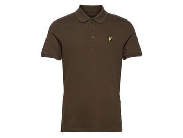 Veiling - Lyle &amp; Scott Plain Polo Shirt Olive - L