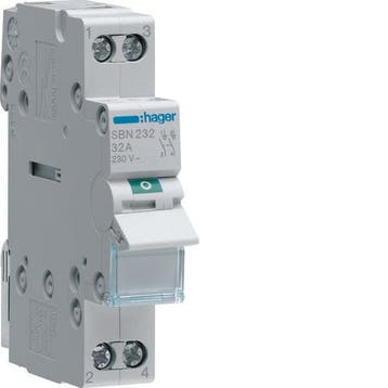 Hager SBN Interrupteur encastré Modulaire - SBN232, Verzenden