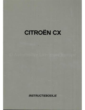 1991 CITROEN BX INSTRUCTIEBOEKJE NEDERLANDS