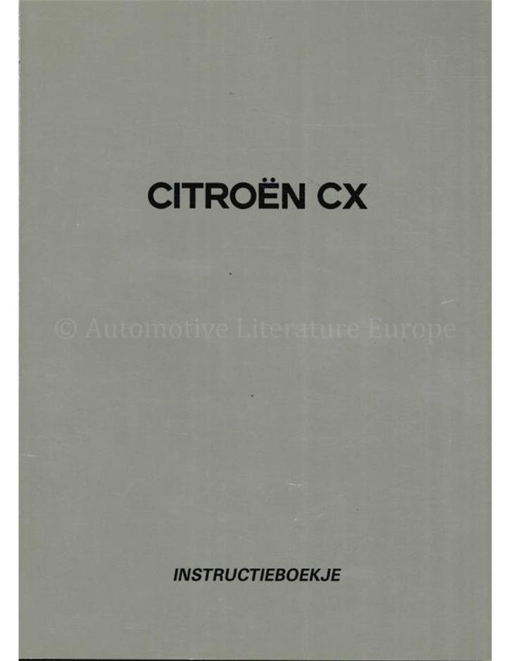 1991 CITROEN BX INSTRUCTIEBOEKJE NEDERLANDS, Auto diversen, Handleidingen en Instructieboekjes
