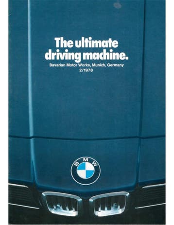 1978 BMW PROGRAMMA BROCHURE ENGELS (USA), Ophalen of Verzenden