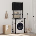 vidaXL Wasmachinekast Zwart 0ak 68 x 48,5 x 194 cm Bewerkt, Verzenden, Nieuw