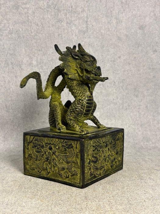 Zegel - draak met ruyi, Antiek en Kunst, Antiek | Overige Antiek