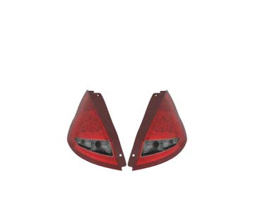 FEUX ARRIÈRE POUR FORD FIESTA MK7 08-12 LED ROUGE FUMÉ, Verzenden