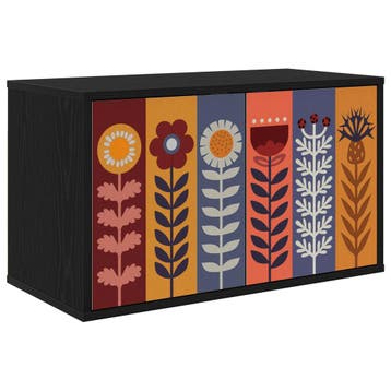 vidaXL Wand gemonteerd TV Kast ESSEN 69 x 33 x 40 cm Zwart, Verzenden, Nieuw