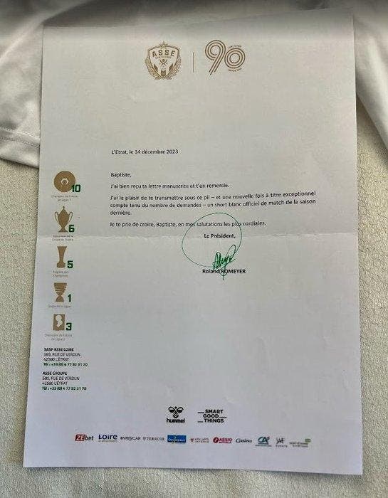 AS Saint-Étienne - Ligue 1 - 2023 - Voetbal, Collections, Collections Autre