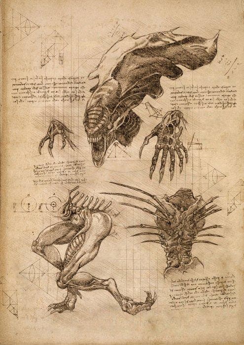 Boriani - 2x Alien, DaVinci, limited edition 2/20, Verzamelen, Film en Tv