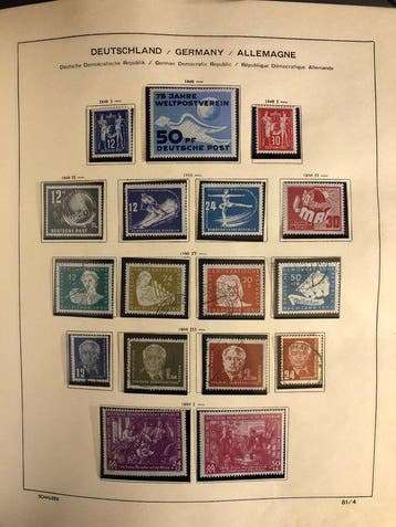 Duitse Democratische Republiek (DDR) 1949/1980 - In de, Postzegels en Munten, Gestempeld