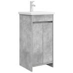 vidaXL Badkamer Vanity met Wastafel Betongrijs 42 x 40 x, Maison & Meubles, Tables | Coiffeuses, Verzenden