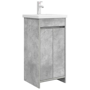 vidaXL Badkamer Vanity met Wastafel Betongrijs 42 x 40 x, Verzenden, Nieuw