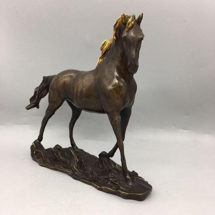 Figuur - Paard - Brons, Antiek en Kunst, Curiosa en Brocante