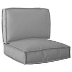 vidaXL Pallet Kussen Set 2 pcs Grijs Oxford Stof, Huis en Inrichting, Verzenden, Nieuw
