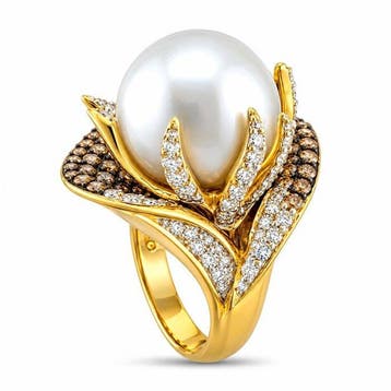 Ring - 18 karaat Geel goud, 18K geel goud 2,00 ct, Nieuw