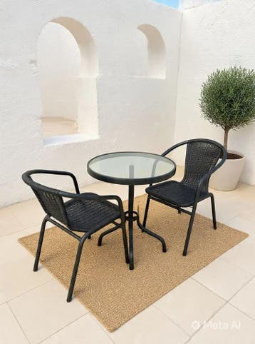 Luxe tuinset bistroset (Tuinmeubelen), Tuin en Terras, Tuinsets en Loungesets, Ophalen of Verzenden, Nieuw