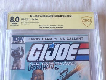 G.I. Joe - a real american hero#163-Signed by Larry Hama, Nieuw