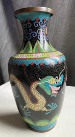 Vase - Cuivre - Chine - Vase cloisonné chinois (Sans prix de, Antiquités & Art