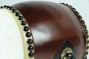 Tambour Taiko - Tabletop Taiko Drum with Wooden Stand,