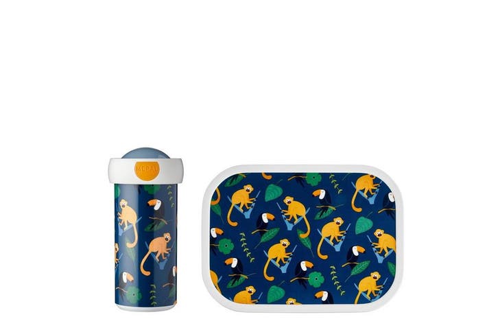 Mepal Lunchset Campus Schoolbeker+Lunchbox Jungle, Hobby en Vrije tijd, Feestartikelen, Nieuw, Verzenden