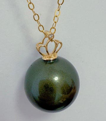 Zonder minimumprijs - Ketting met hanger - 18 karaat Geel, Handtassen en Accessoires, Antieke sieraden