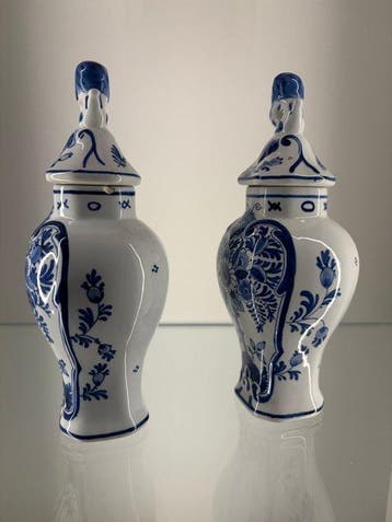 De Porceleyne Fles, Delft - Vase avec couvercle - Céramique, Antiek en Kunst