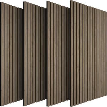 tectake Akoestische panelen Sonic Wall II houtlook - donker, Verzenden
