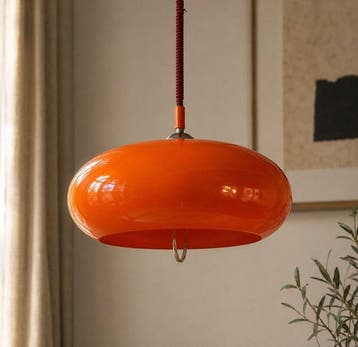 Meblo ufo space age - Lampe à suspendre - Chrome, acrylique