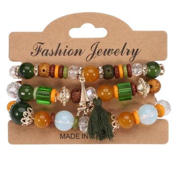 Fako Bijoux - Armband Set - Boho - Bohemian - Eiffeltoren -, Verzenden, Nieuw