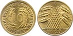 10 Pfennig Duitsland 10 Reichspfennig 1929 G J 317 gouden..., Verzenden